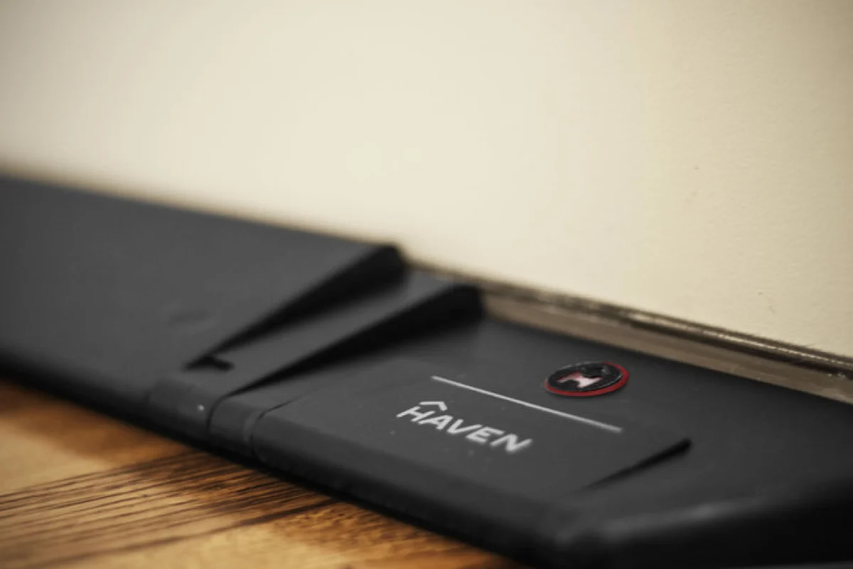 Haven is a smart lock designed for the base of the door