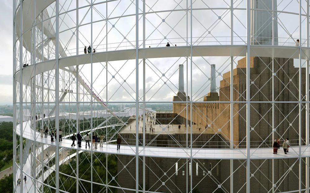 The roller coaster's structure doubles as elevated walkways (Image: Tanguy Aumont/Airstudio/Atelier Zündel Cristea)