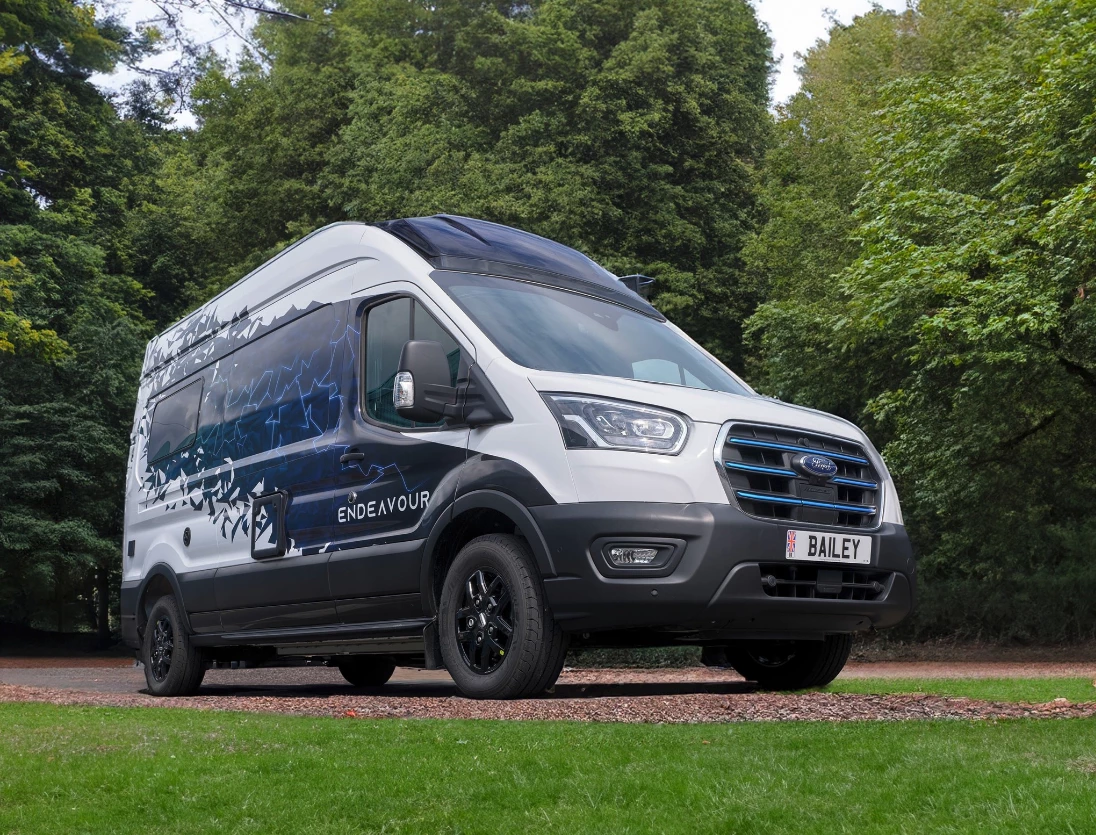 Bailey looks into the future with the innovative, Ford E-Transit-based Endeavor EV camper van