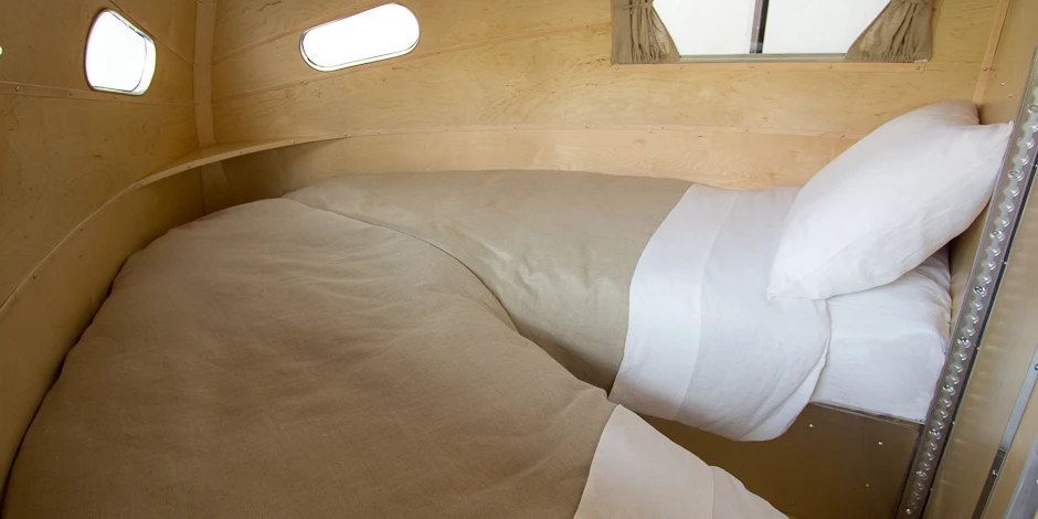 The Bowlus Road Chief interior