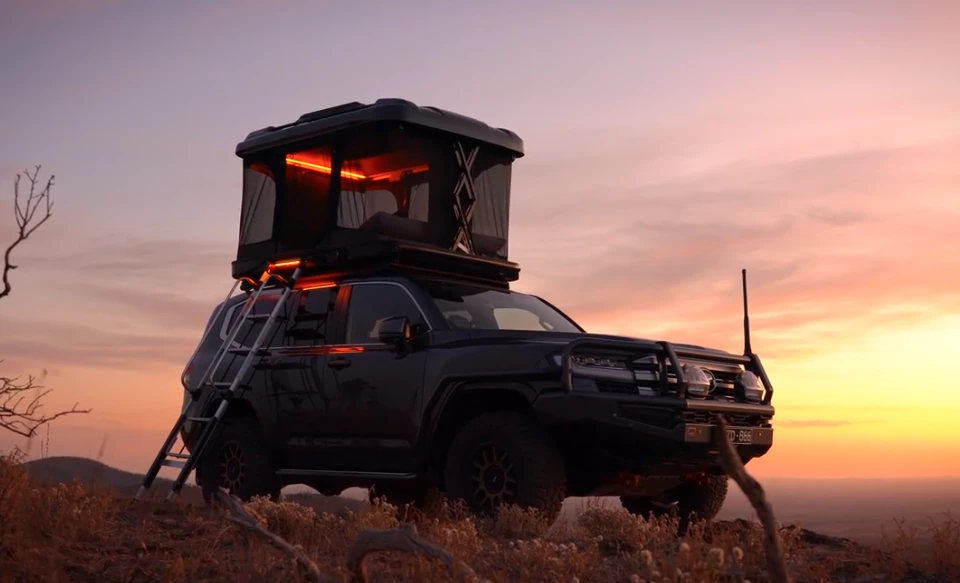ARB integrates lighting and electrical hardware for a cleaner, more RV-like rooftop camping experience