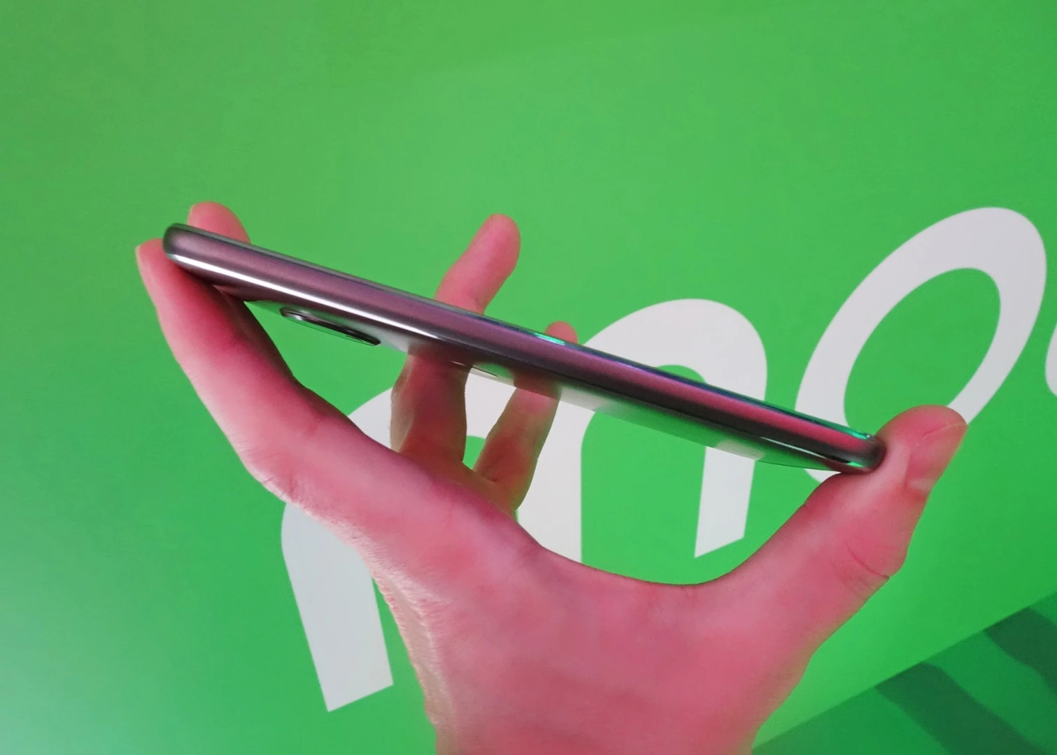 The G5 Plus isn't the thinnest phone at MWC but it's light and comfortable to hold in one hand