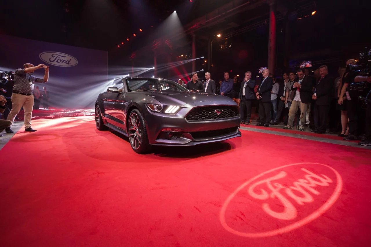 The new Mustang Convertible debuts in Sydney, Australia