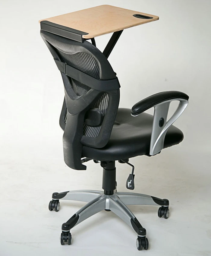 To adjust its height, you simply raise or lower the pedestal of the chair