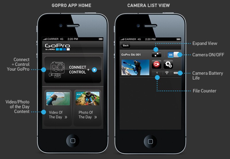 Other features of the GoPro app include the ability to monitor camera vitals such as battery life or how much space is left on your camera’s SD card