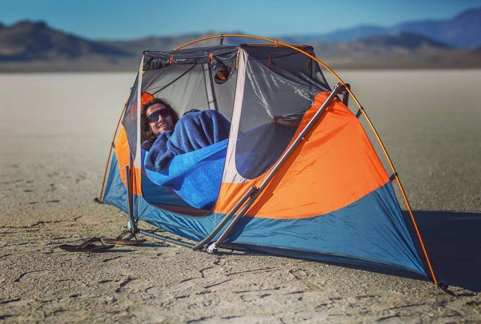 The Tammock flips the hammock tent around into a freestanding ground tent