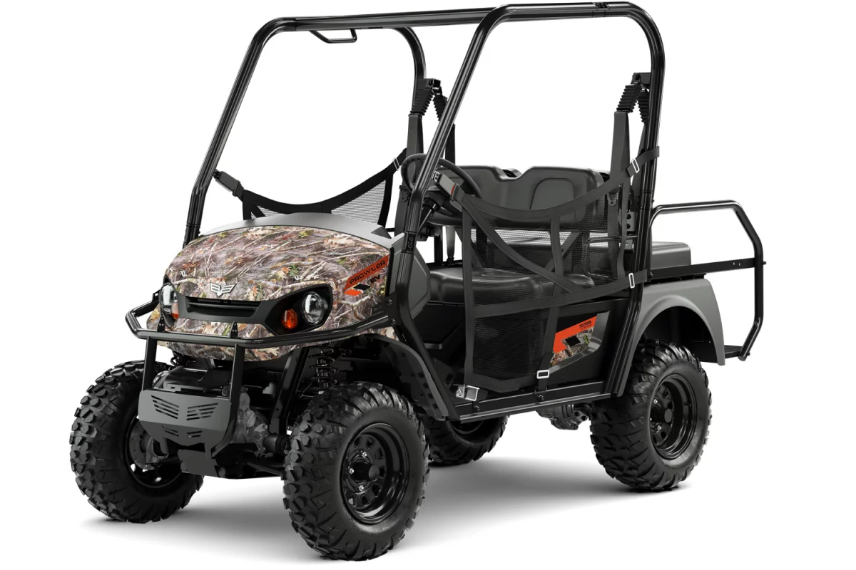 Textron Off-Road offers the 2018 Prowler EV in two versions, with the most expensive iS featuring independent suspension at both ends