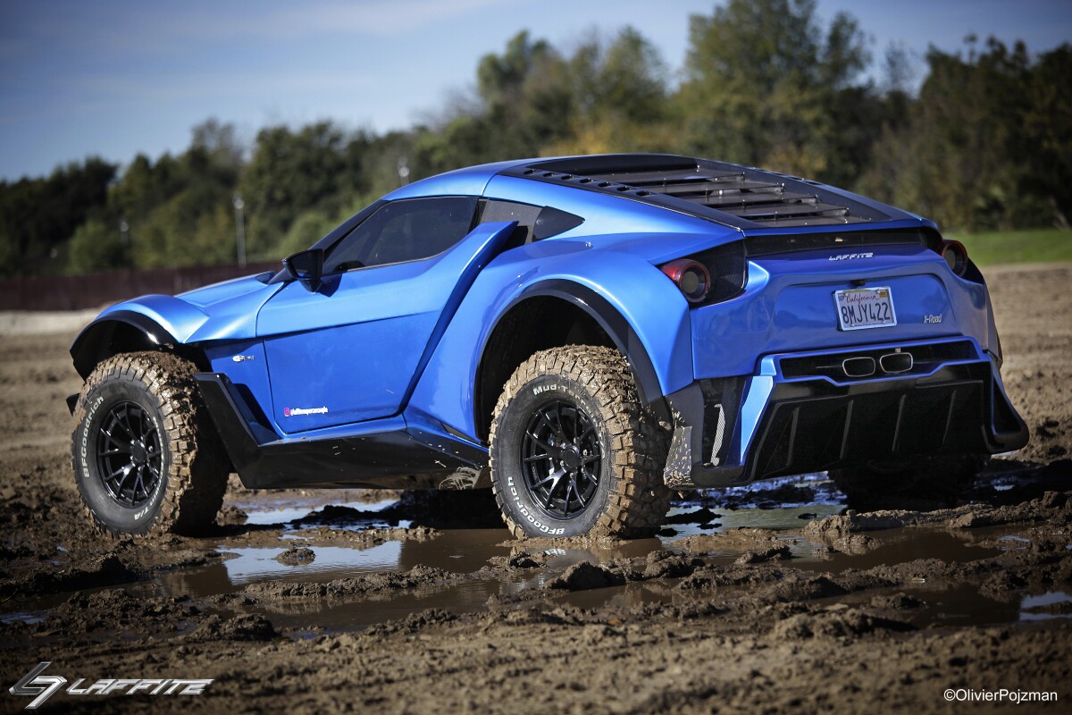 The X-Road is built to go bananas off road, like a rear-wheel drive Dakar racer for the road