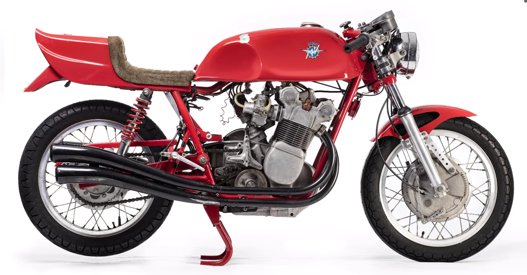 This 1973 MV Agusta 750S Magni (Lot 603) sold for £43,125 ($56,187).