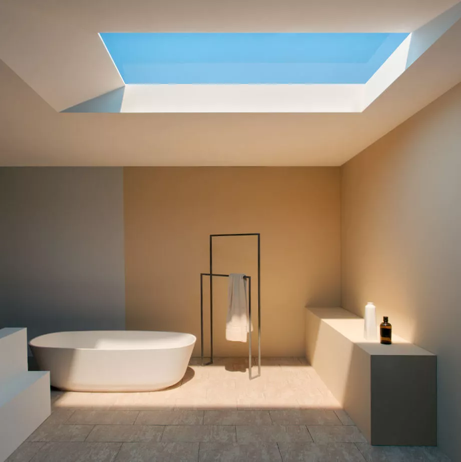 CoeLux is designed to recreate the sky as it exists beyond the walls and ceilings of enclosed spaces to help those suffering from seasonal affective disorders