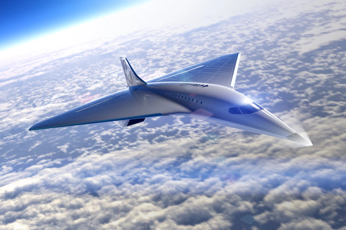 Virgin Galactic's supersonic passenger jet concept has a delta-wing design
