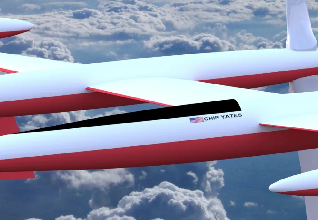 Chip Yates is currently training to be a pilot and intends to be qualified in good time to fly all of the test flights, record attempts and eventually the transatlantic crossing flight
