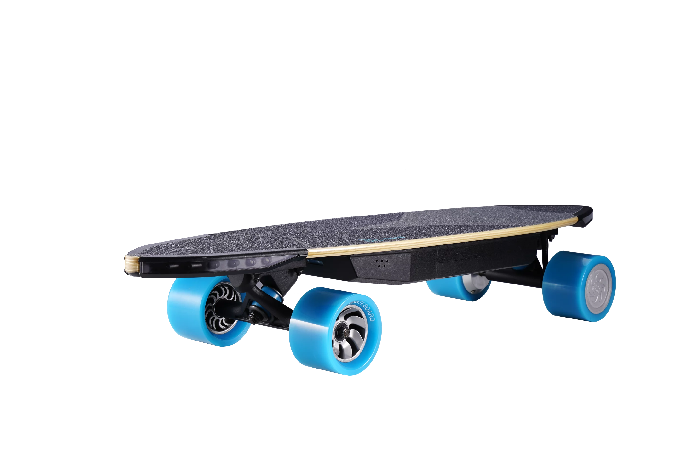 Huger allows its skateboards to be customized using a Bluetooth-connected smartphone