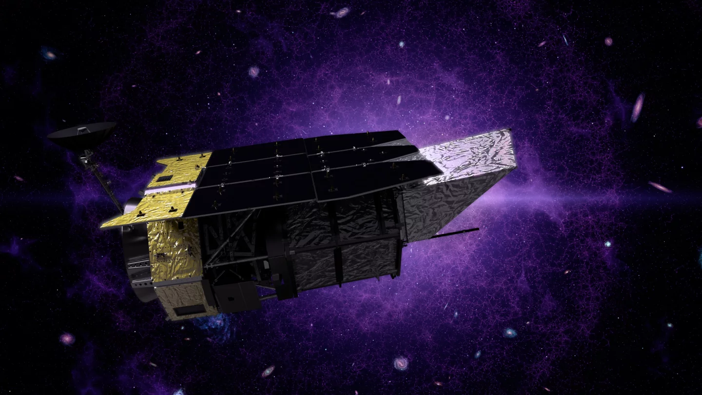 An artist's impression of the Nancy Grace Roman Space Telescope