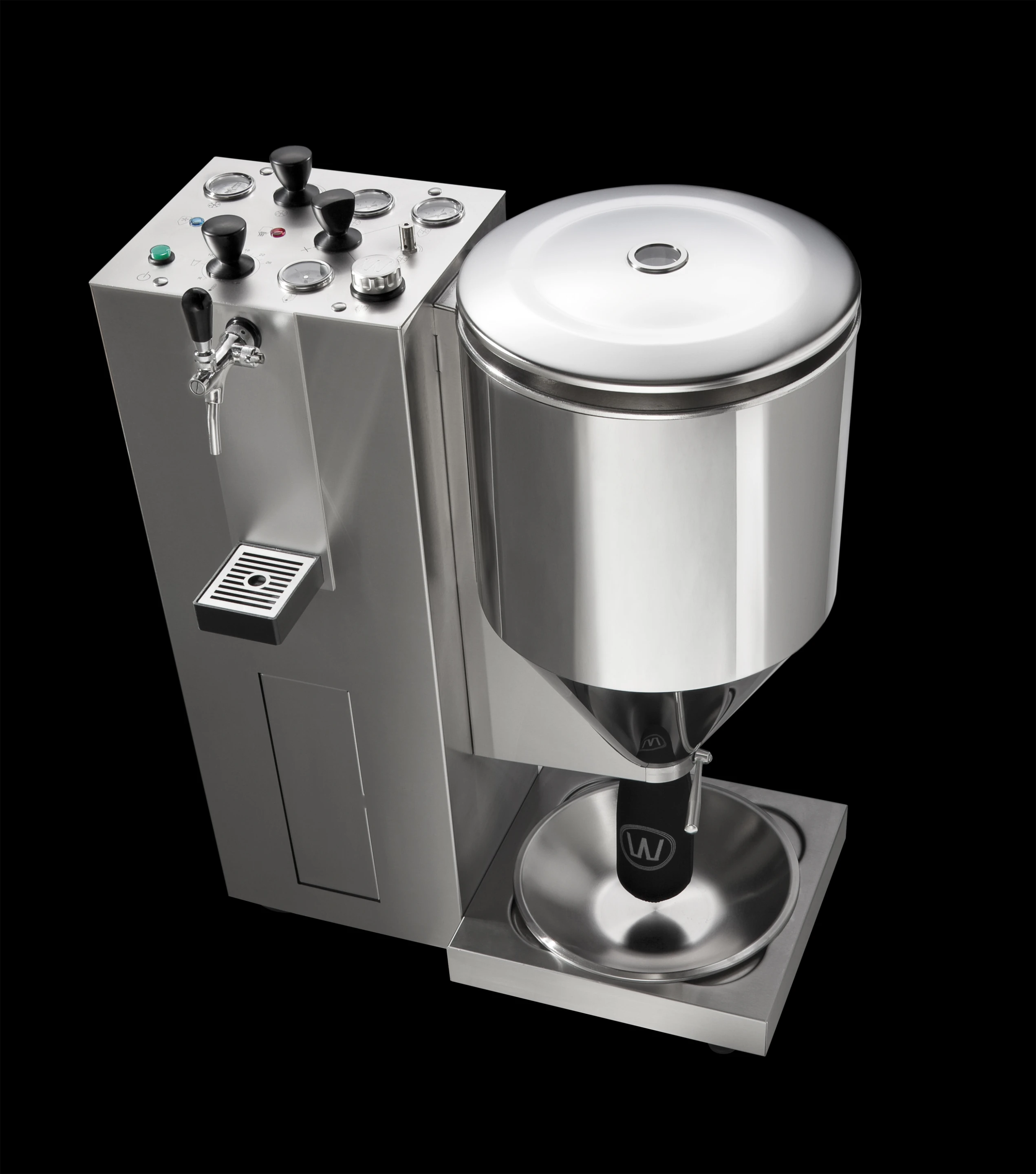 The WilliamsWarn brewing machine produces beer from supplied ingredients within seven days