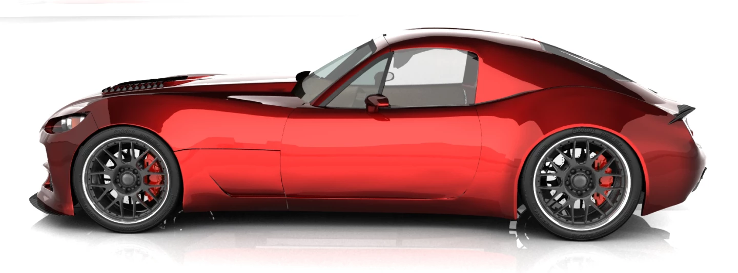 The Bailey Blade XTR coupe side view