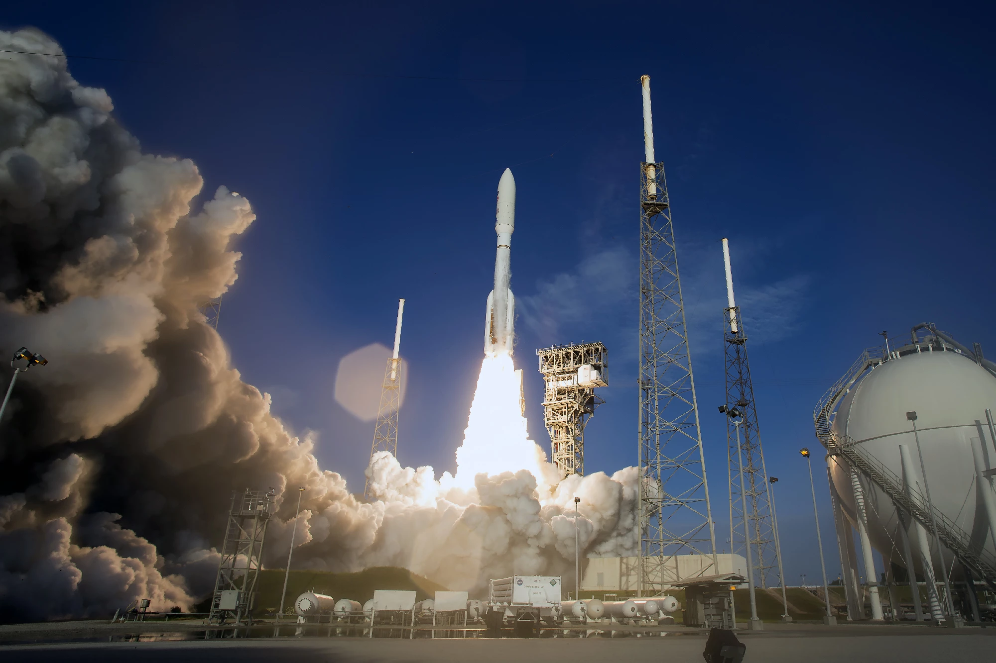 The 2020 launch of NASA’s Perseverance rover as part of their Mars Exploration Program, a long-term effort of robotic exploration of the Red Planet