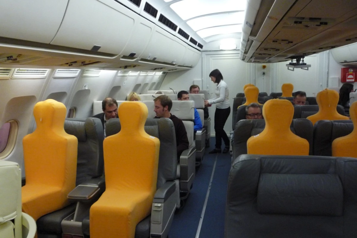 The personal climate control seats were tested in the front end of an Airbus A310 (Image: Fraunhofer IBP)