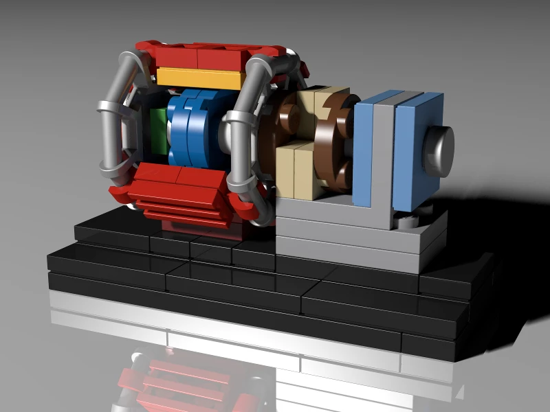 A PhD student working at CERN has had his LEGO proposal for an LHC LEGO kit pass the 10,000 supporter mark , meaning that it will be considered for possible official production