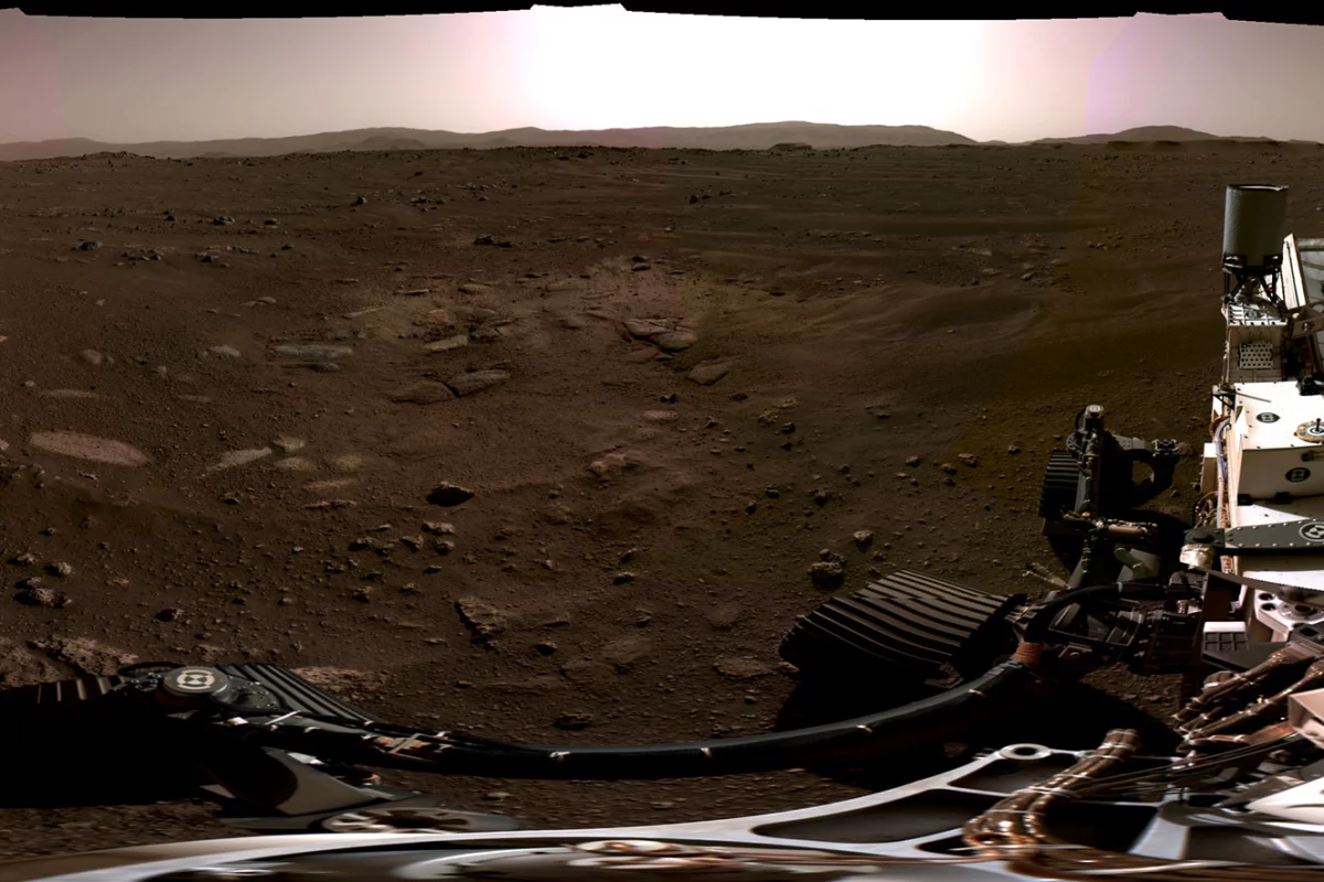 Mars as seen from Perseverance