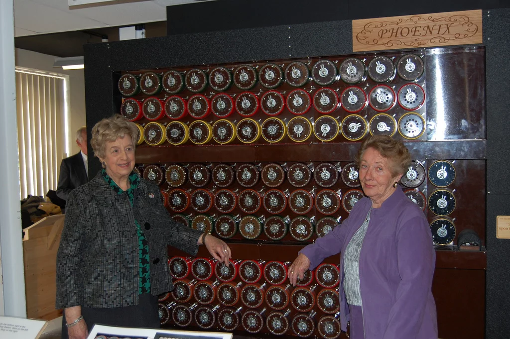 Amazing WWII Bombe Veterans, Ruth Bourne and Jean Valentine (source: BP)