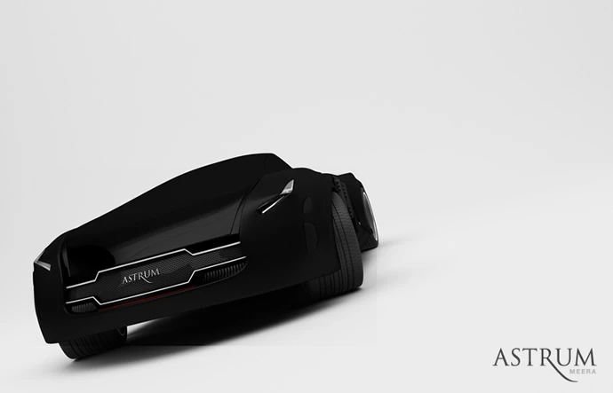 3D rendered in black