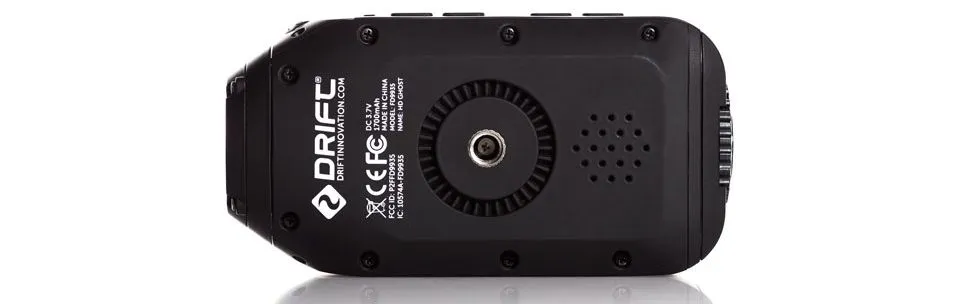 The Ghost has a threaded tripod stud on its underside