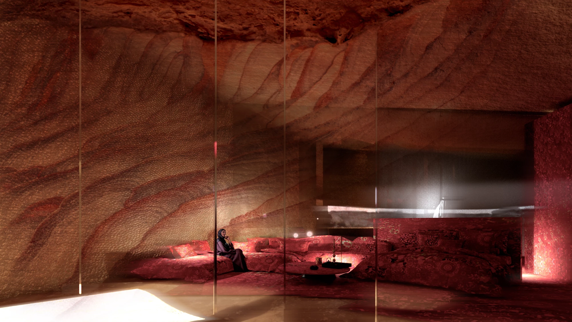 Sharaan by Jean Nouvel will include 40 guest suites and three resort villas