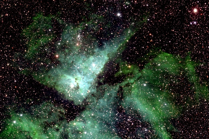 Section of the image showing Eta Carinae