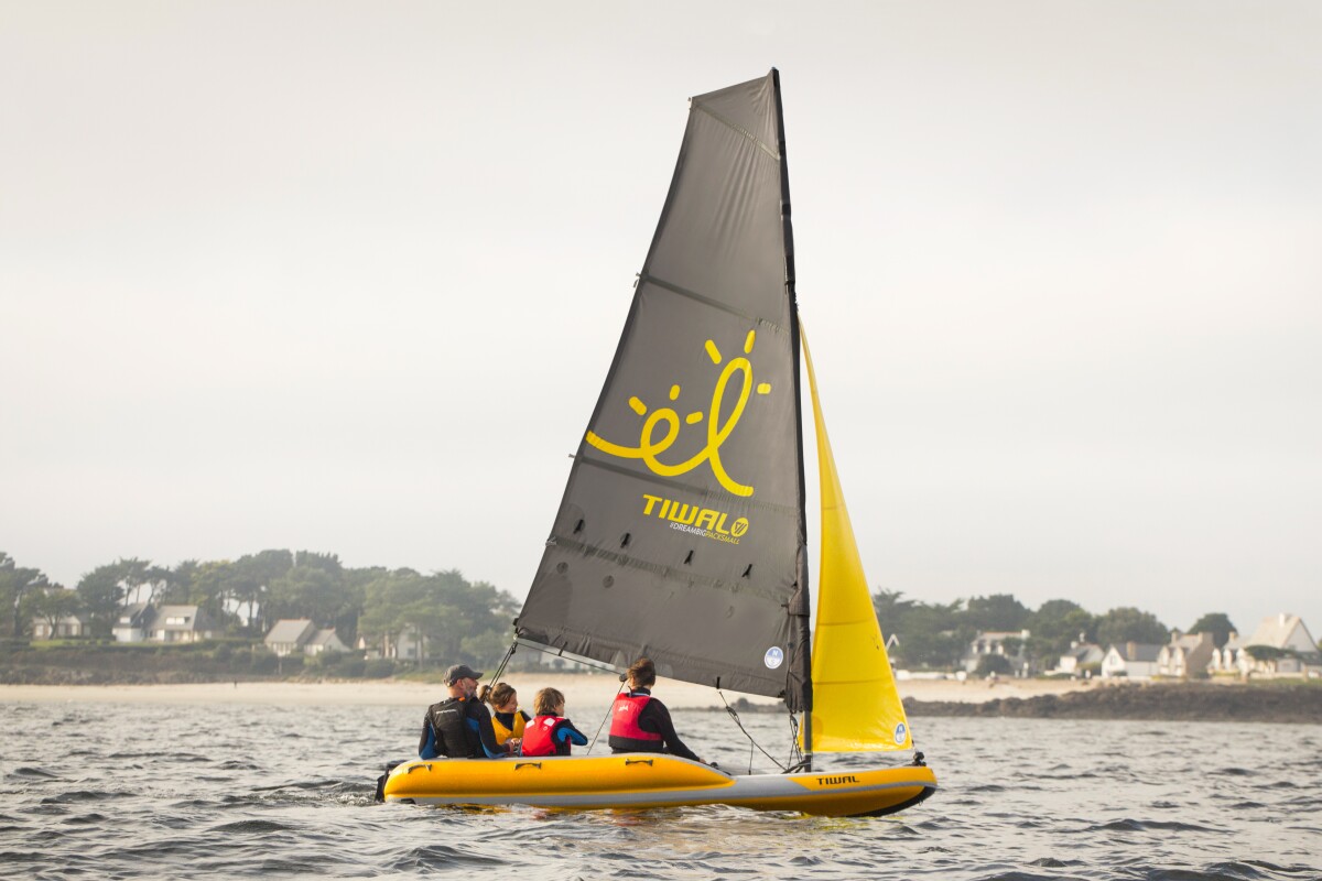 This dinghy shrinks to two bags and expands into a family sailing trip
