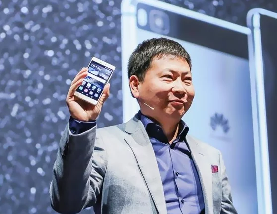 Huawei's Yu Chengdong (Richard Yu) introducing the P8 at the London launch event