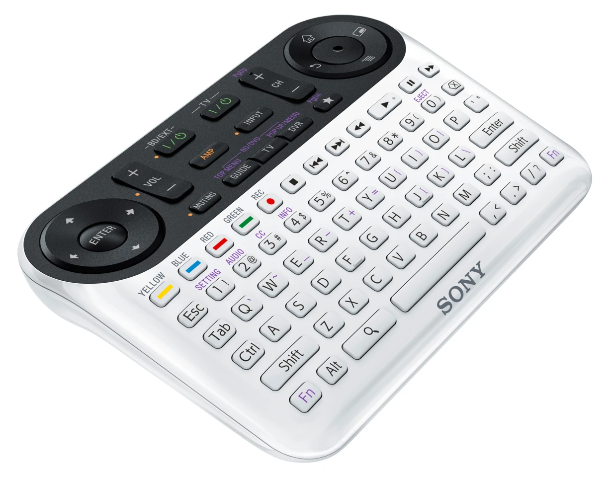 The remote control for Sony Internet TV