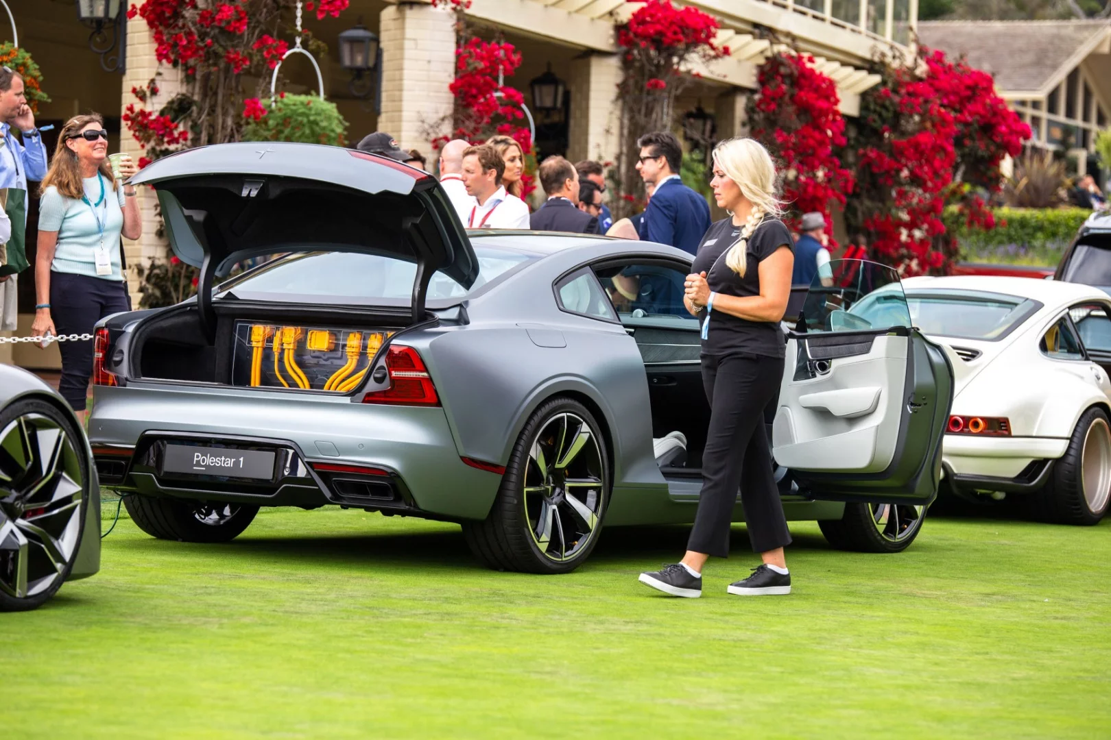 The Polestar 1, a 600-hp electric performance hybrid grand tourer