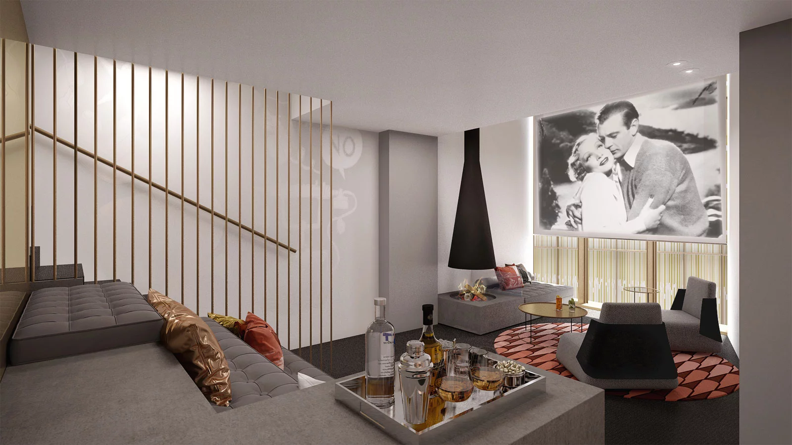 A living room at W Amsterdam