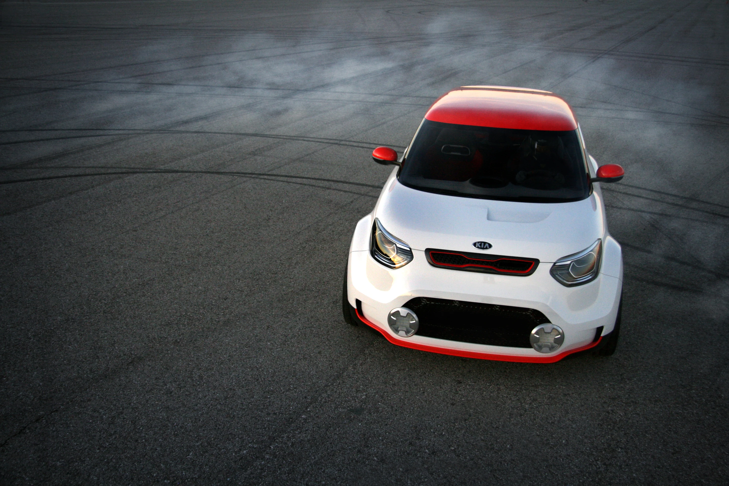 The Kia Track'ster is noticeably more aggressive in appearance than the Soul it's based on