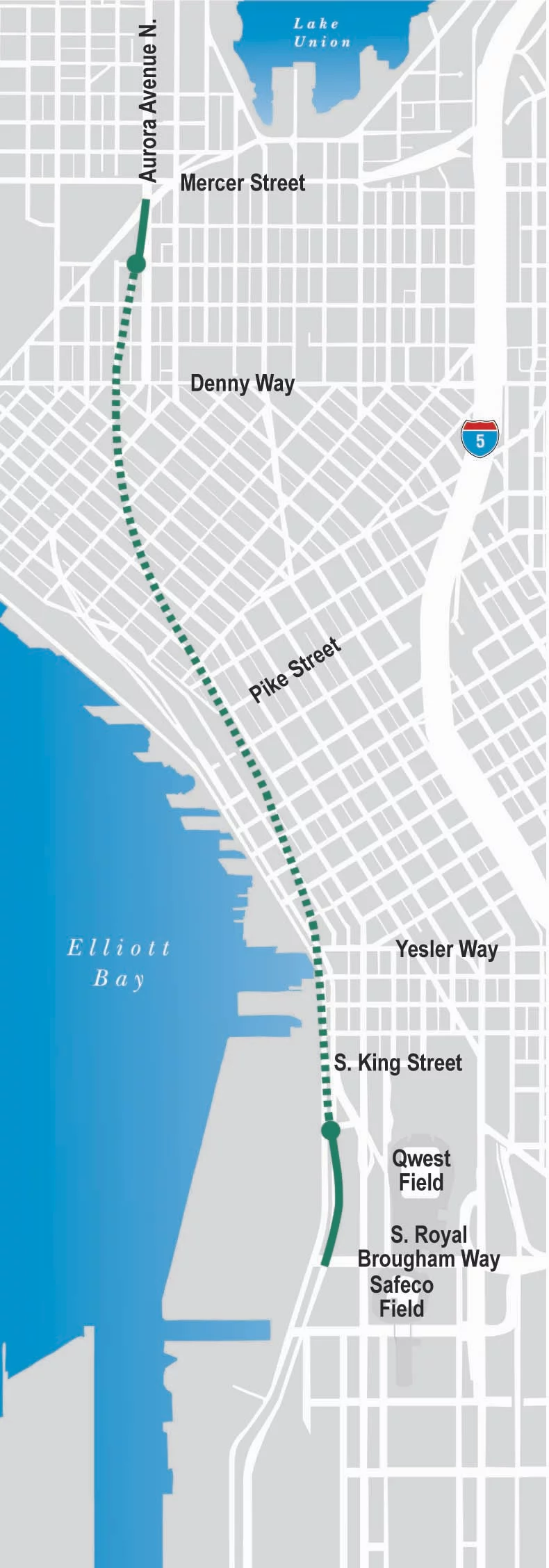 Map of the SR 99 tunnel (Image: WSDOT)