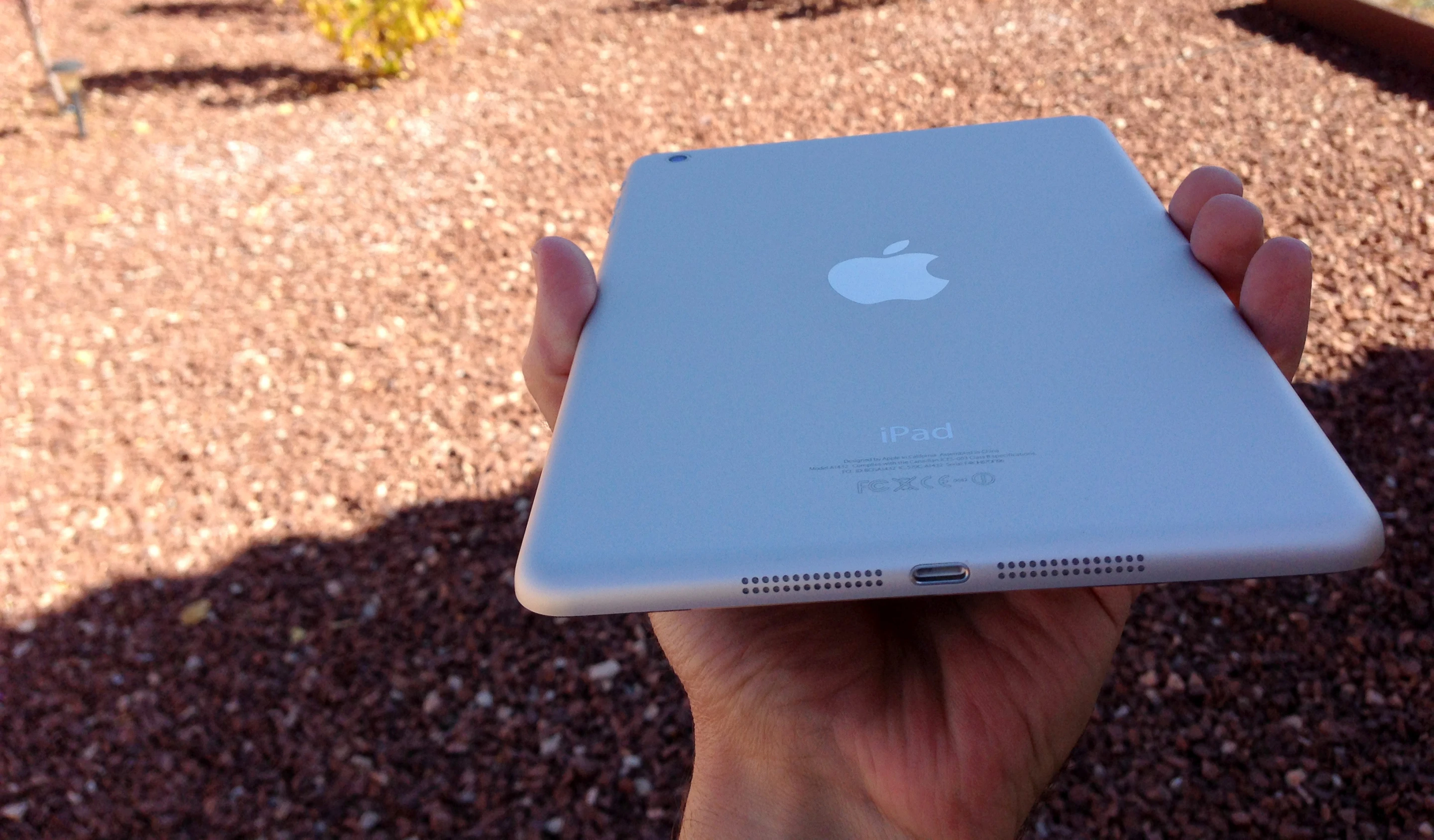 The iPad mini sports Apple's new Lightning connector port