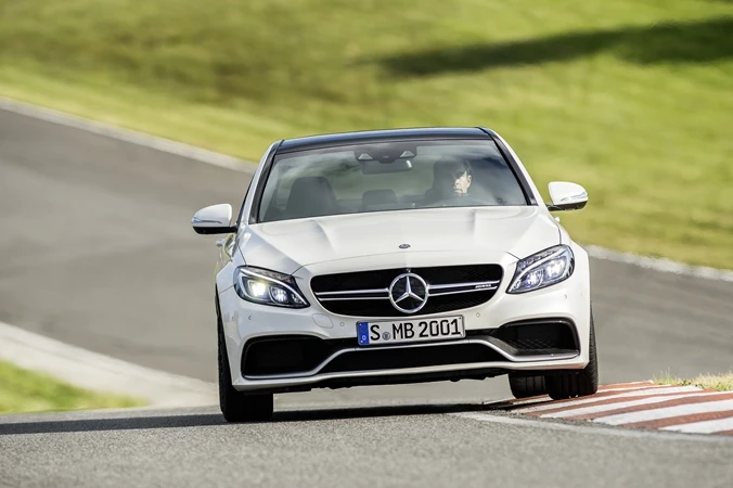The Mercedes-AMG C 63 is limited to a top speed of 155 mph (250 km/h)