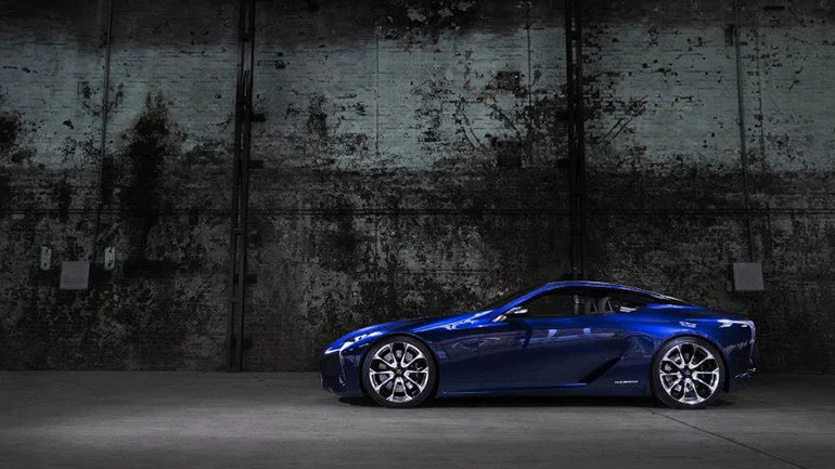 The Lexus LF-LC Blue concept vehicle