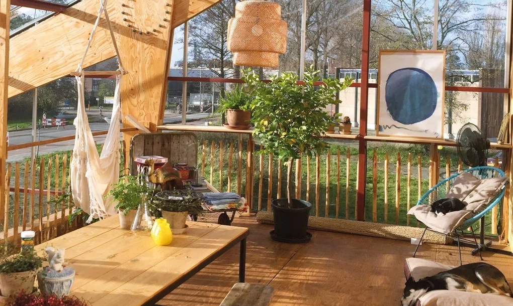 Scholten and family moved into the greenhouse in June 2015