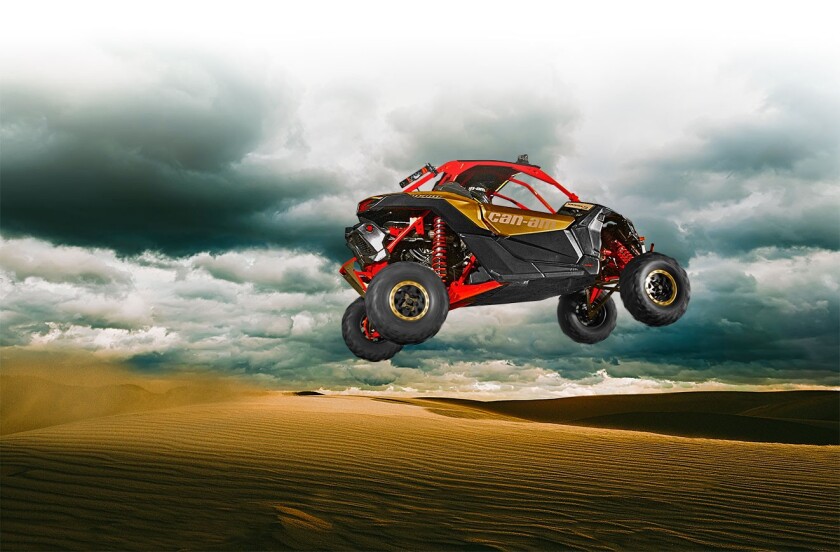 The Can-Am Maverick X3 is designed to soak up everything the desert can throw at it