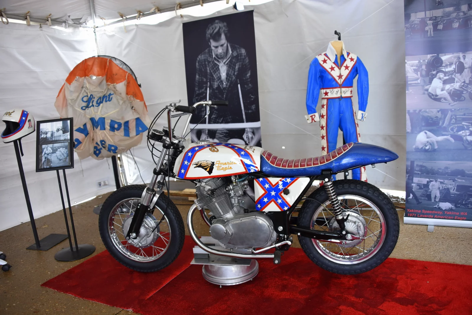 While best known for his use of Harley Davidsons, Evel Knievel also rode marques such as this Italian Laverda, and British Triumphs and Nortons (Photo: Vicki Smith/Gizmag.com)