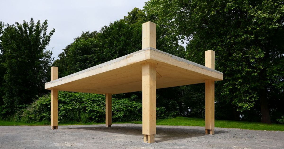 Superstarke Holzbodenplatten sind mit Stahlbeton vergleichbar.