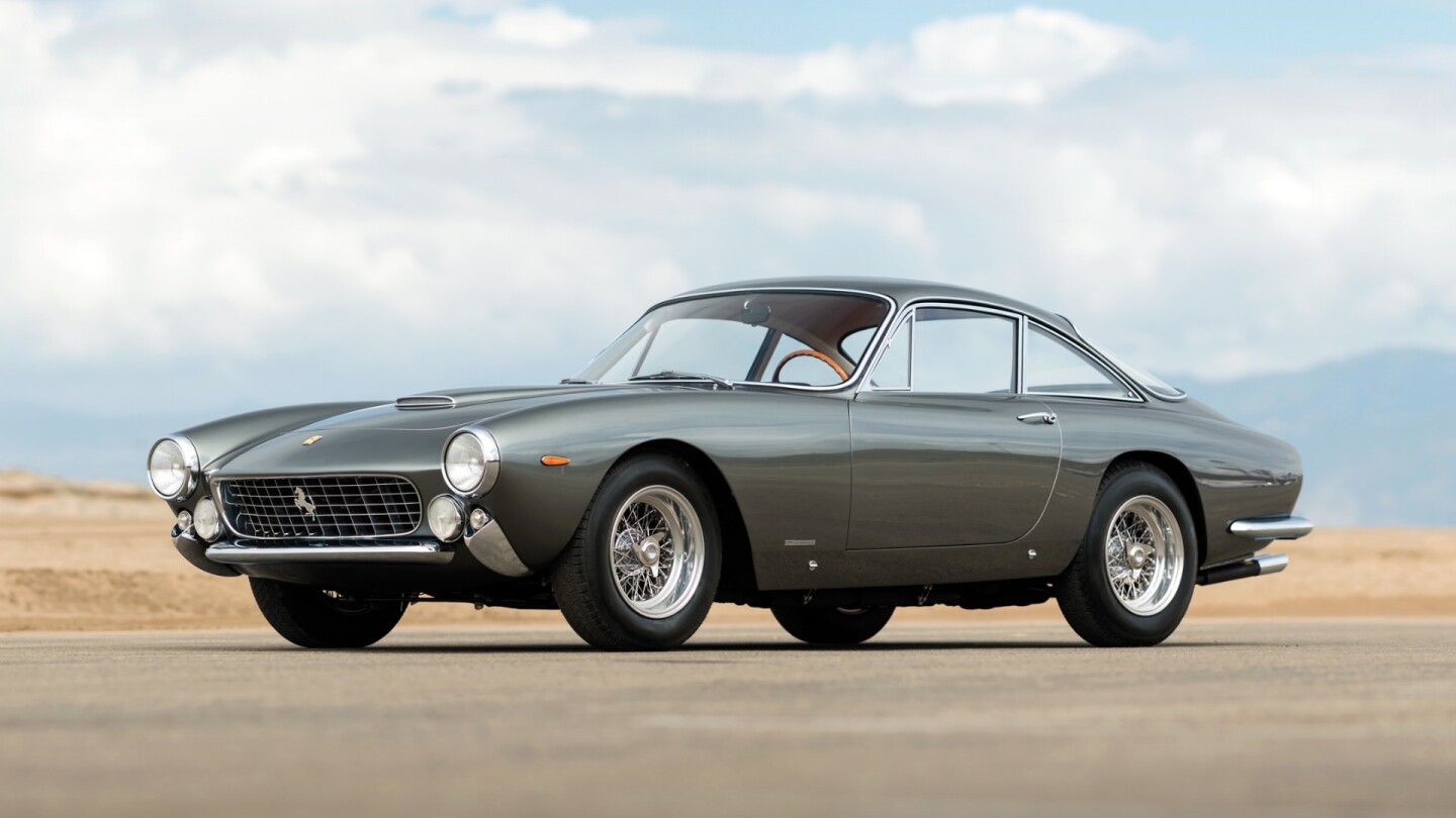 This 1963 Ferrari 250 GT/L Berlinetta Lusso was the 29th of 350 examples produced of the Lusso, had a bare metal restoration by Motion Products in 2013 and has since been a Ferrari Club of America and Cavallino Classic Platinum award winner and the cover car for the prestigious Cavallino magazine. It sold for $2,090,000 at an RM-Sotheby's auction.