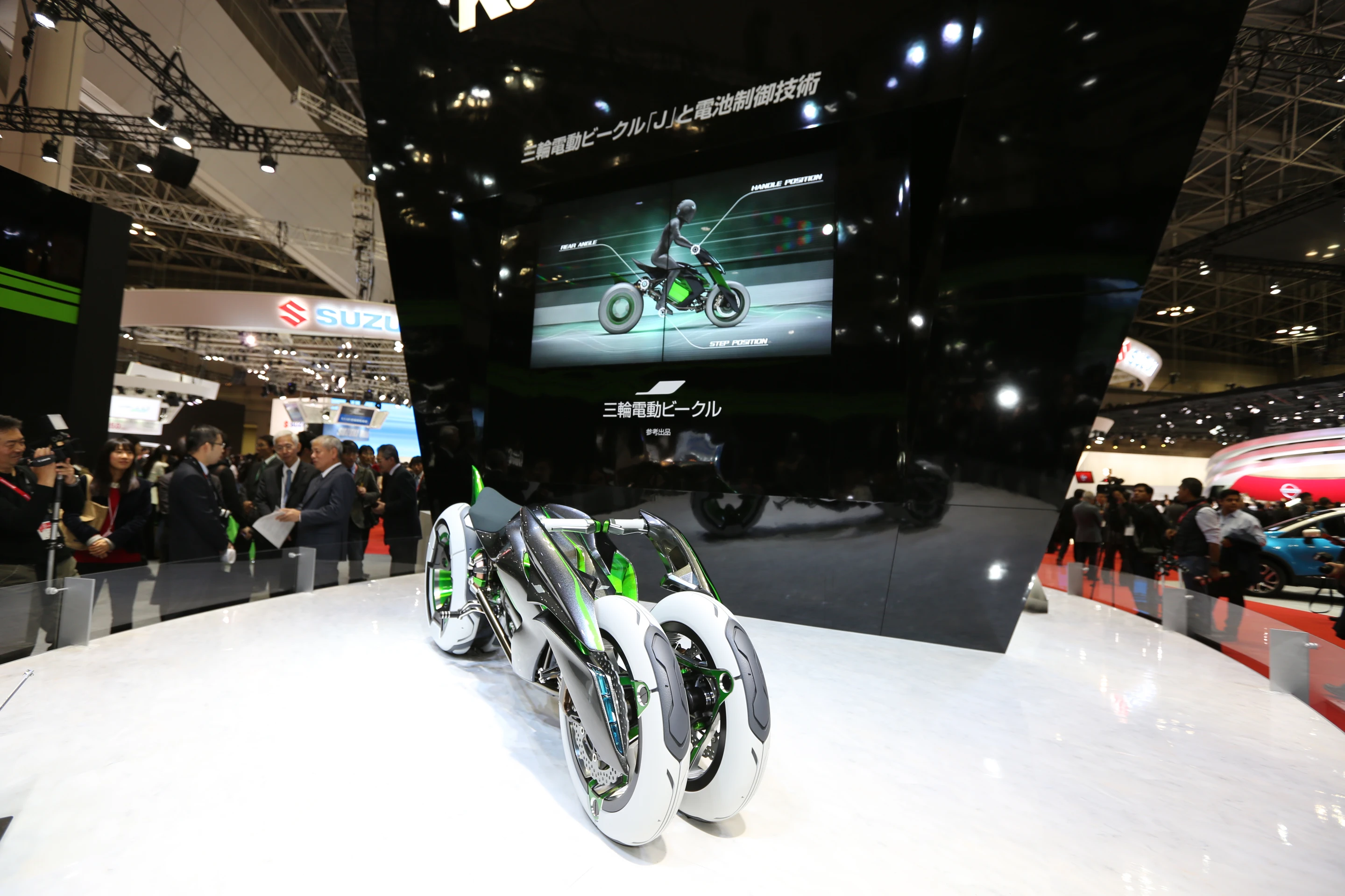 Kawasaki's J concept on show at the 2013 Tokyo Motor Show (Photo: Mike Hanlon / Gizmag.com)