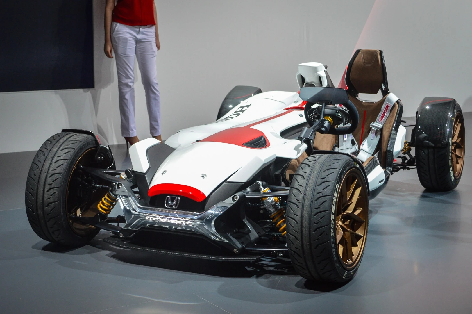 Honda blends the motorcycle and track car into the fittingly named Project 2&4