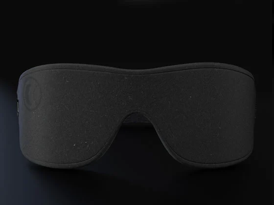 The LUMI mask blocks out surrounding light just like a traditional sleeping mask but also contains LED lighting that simulates a sunrise to gently wake you up the next morning
