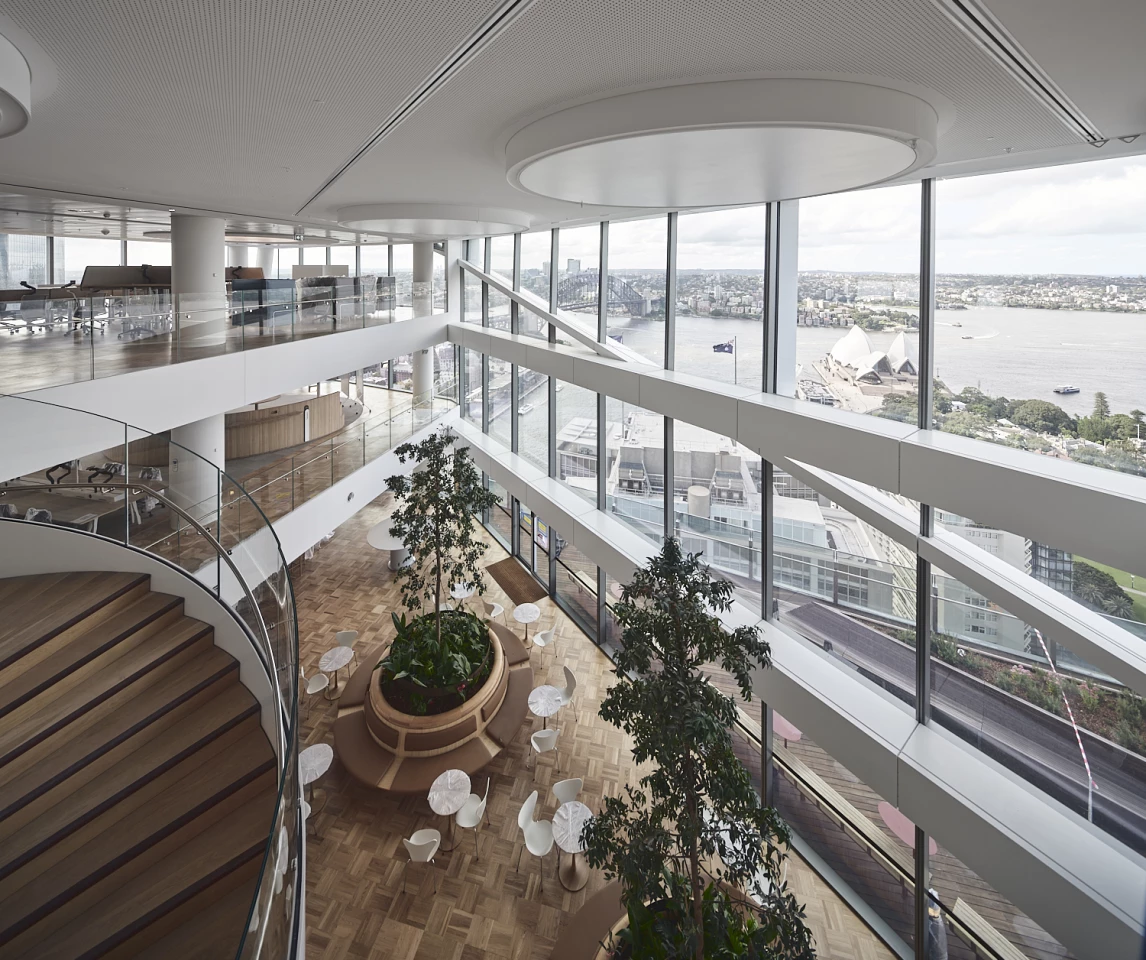 The Quay Quarter Tower offers excellent views, including of the nearby Sydney Opera House