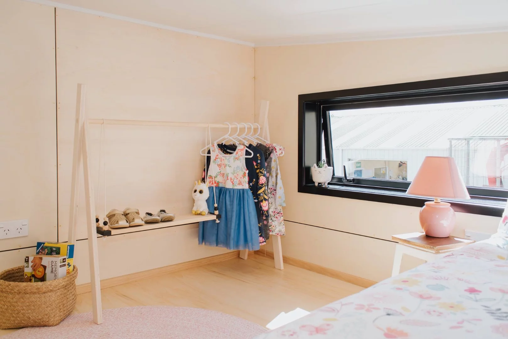La Sombra Tiny House's secondary loft is the kids room