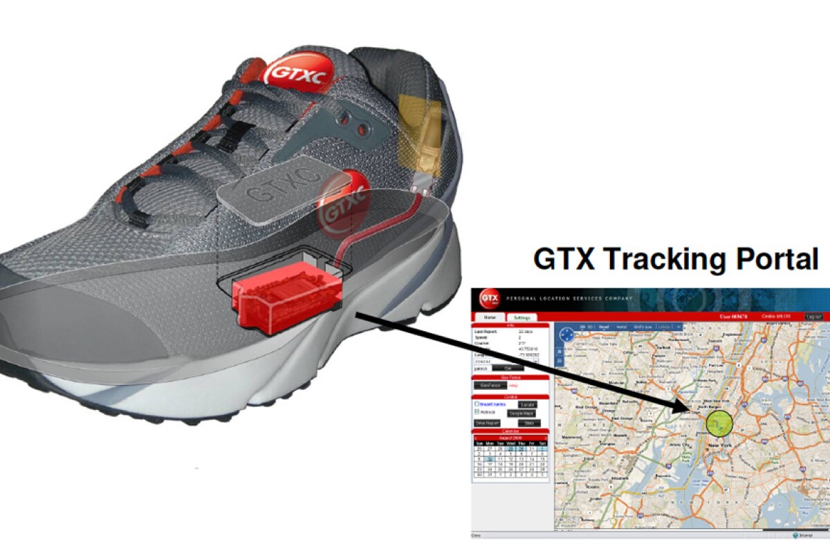 The GPS Shoes allow real-time tracking of the wearer